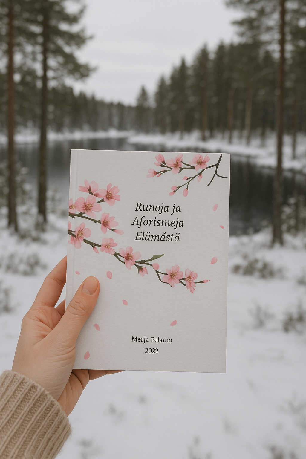 Runojaja Aforismeja Elämästä poetry book cover by Merja Pelamo and published by Iberico Nogueira